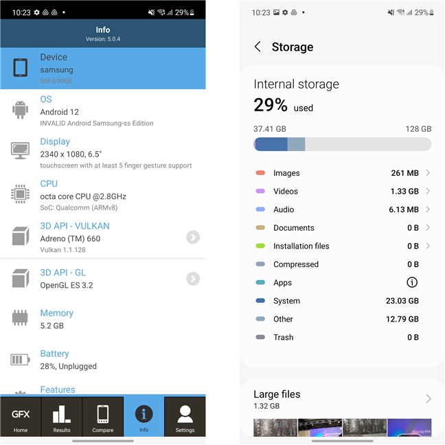 Le specifiche del Samsung Galaxy S21 FE 5G