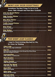 The Mint Leaf Resto Lounge menu 3