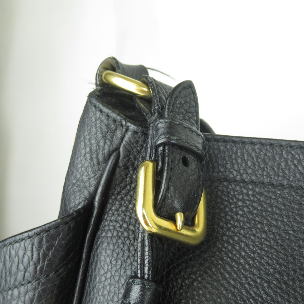 Prada Black Leather Shoulder Bag