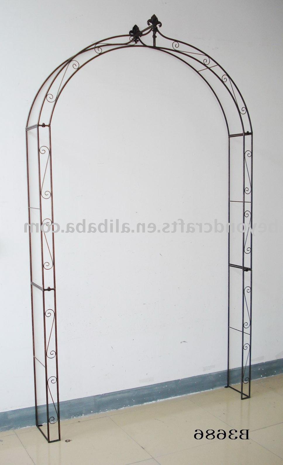 iron garden arches Wooden