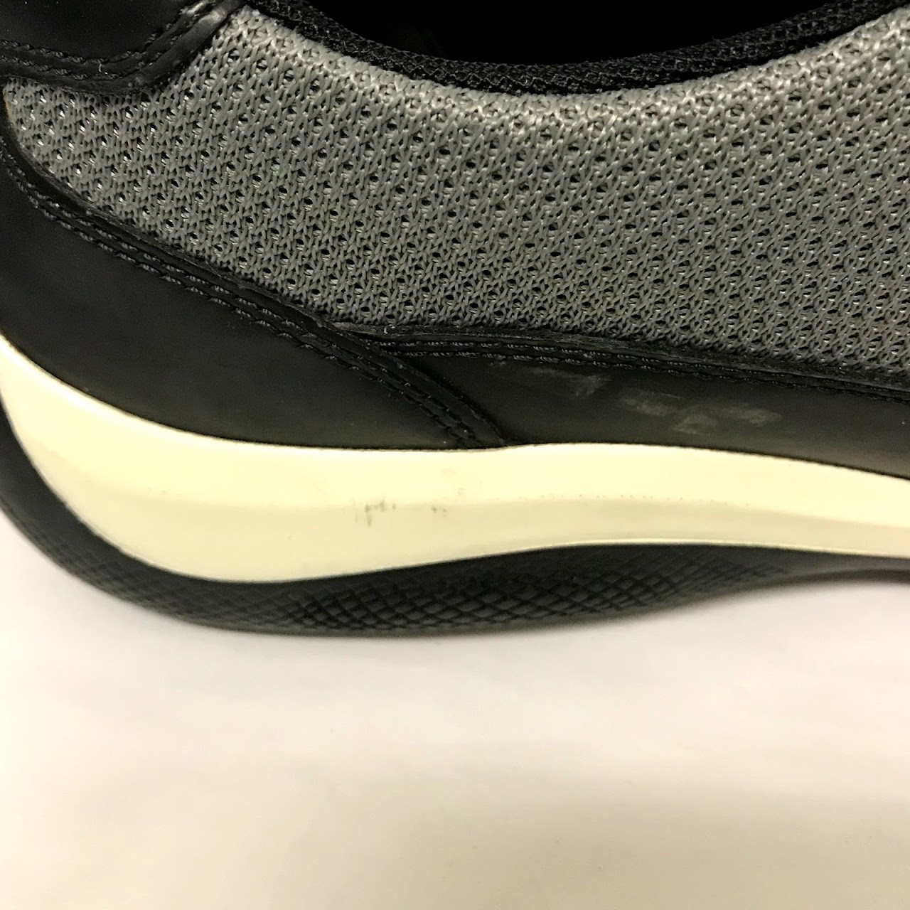 Prada Sport Black Leather Sneakers