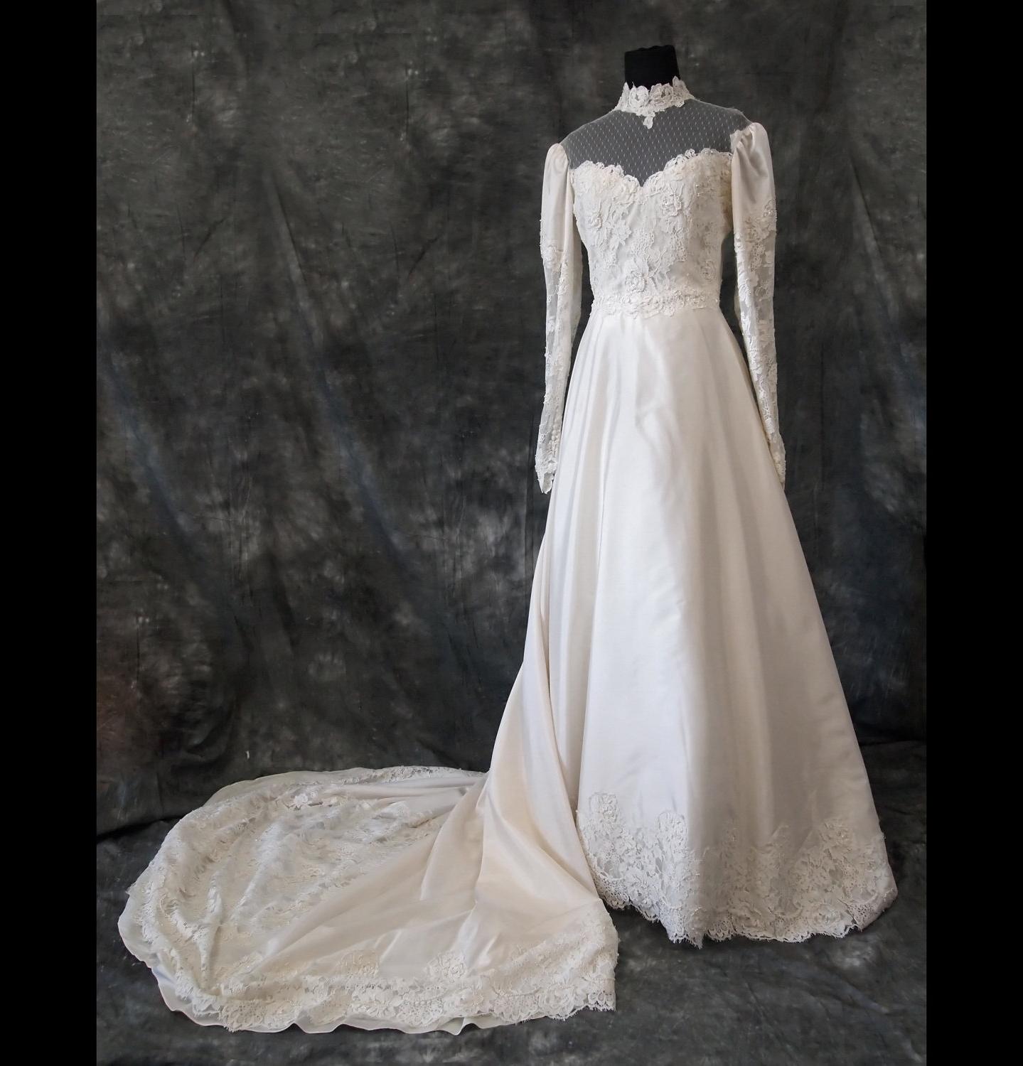 Vintage Silk Wedding Dress