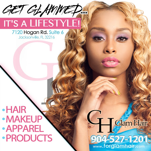 GLAM Hair Studio logo