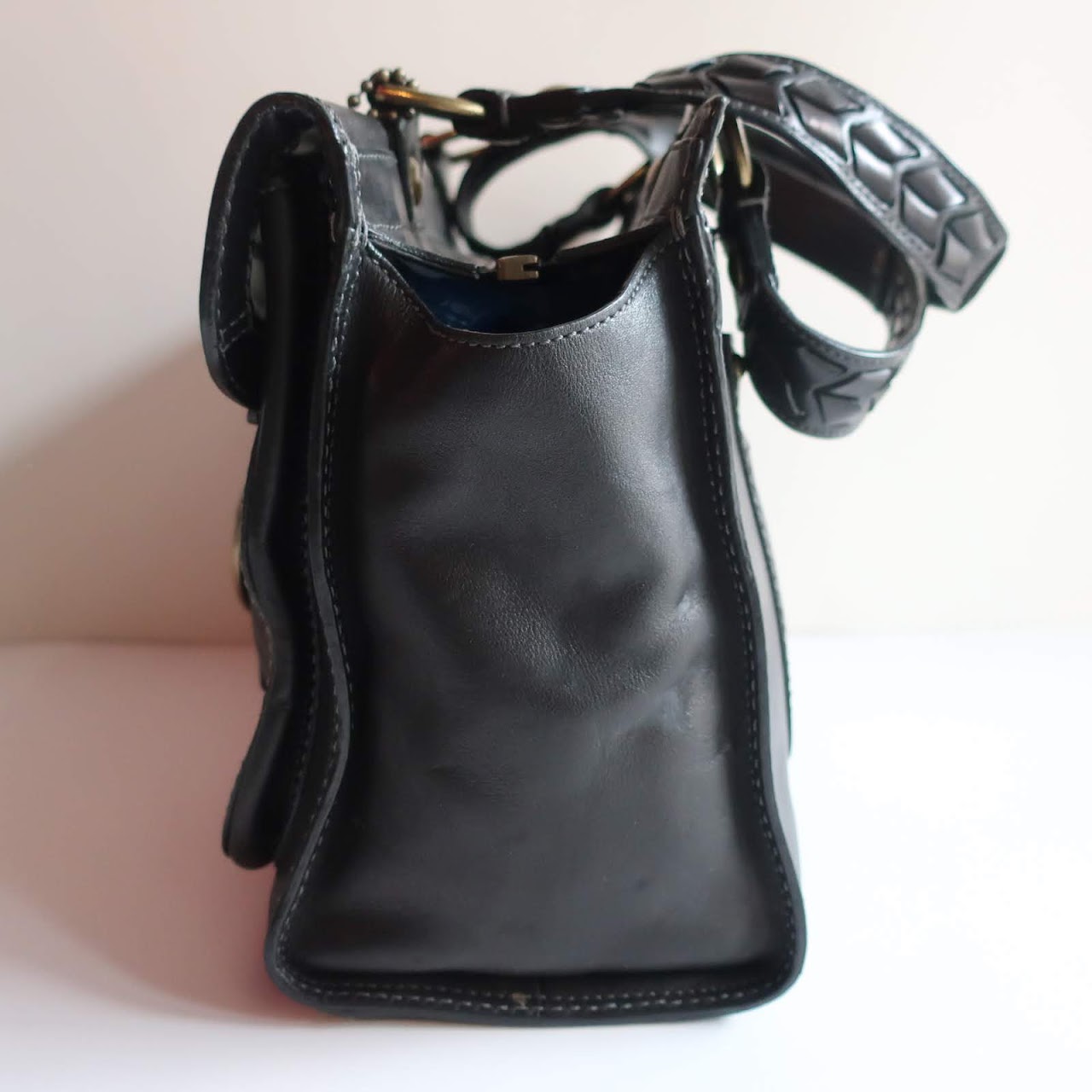 Coach Black Leather Shoulder Bag