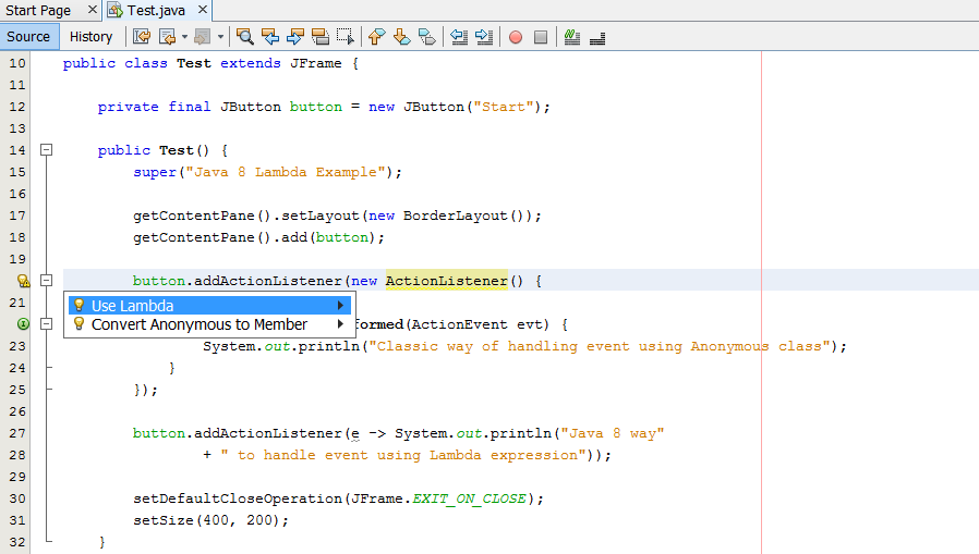 How To Use Lambda Expression In Place Of Anonymous Class In Java 8 How To Use Lambda Expression In Place Of Anonymous Class In Java 8