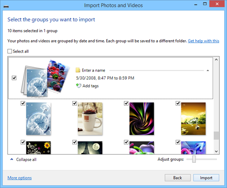 Windows, Movie Maker, นำเข้า, รูปภาพ, วิดีโอ