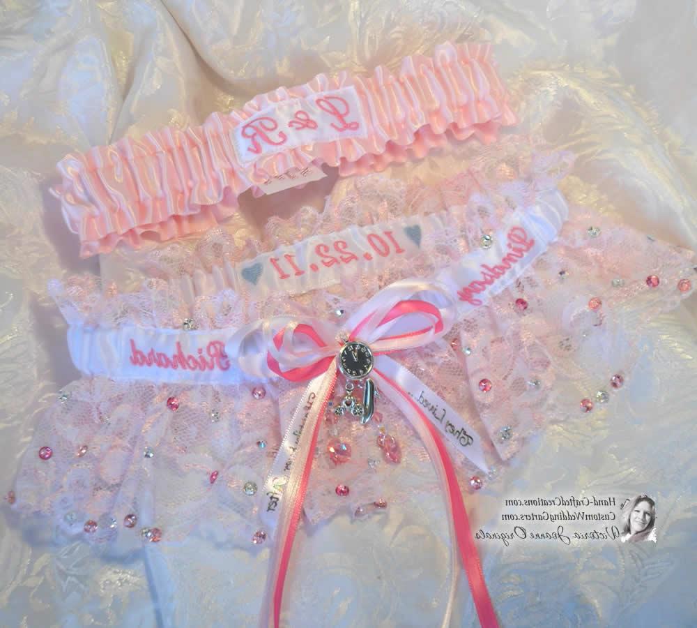 HCC Custom wedding garters