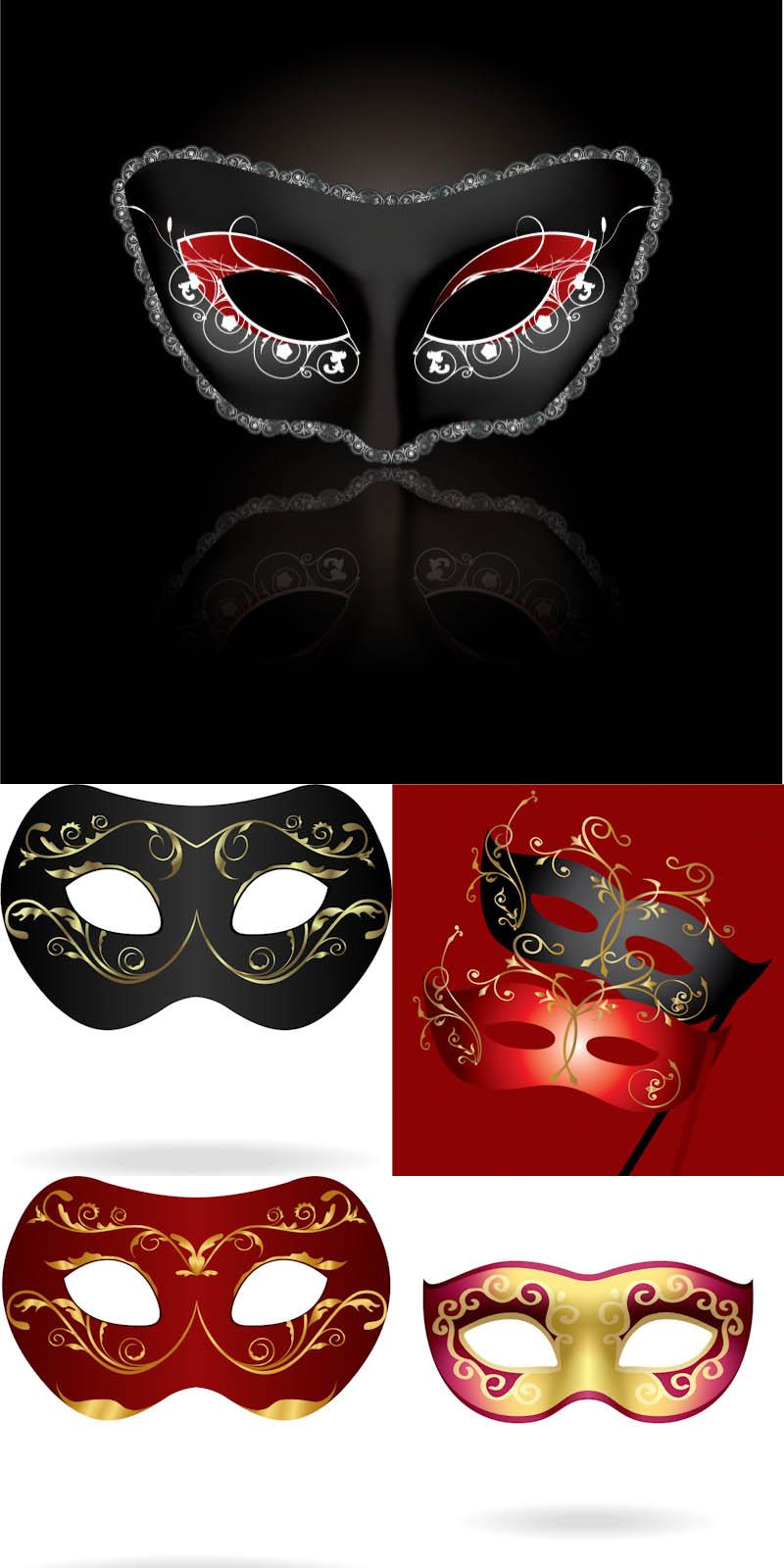 Theme: vector masks, carnival