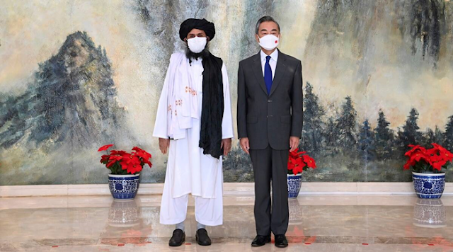Taliban leader meets Chinese FM; assures not to allow terrorist forces to operate from Afghanistan.