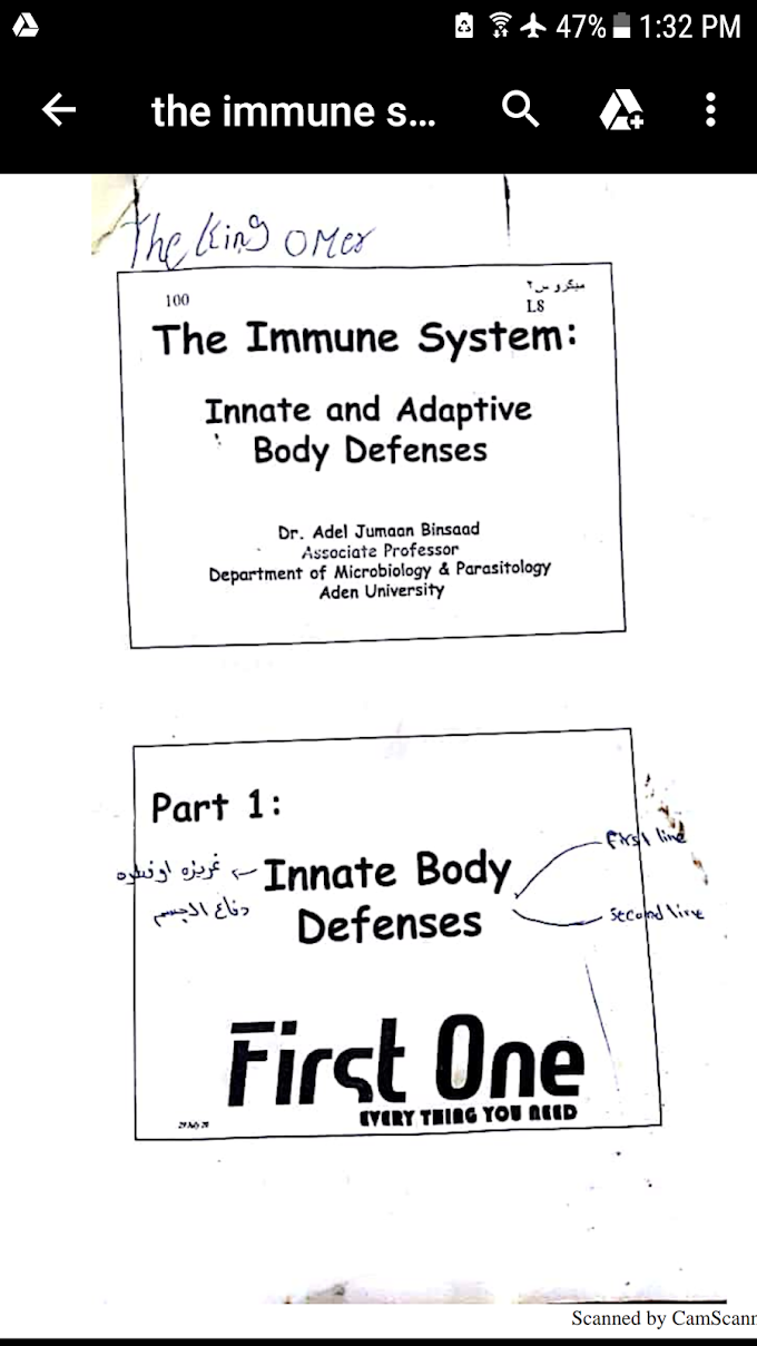 Innate and adaptive body defense 