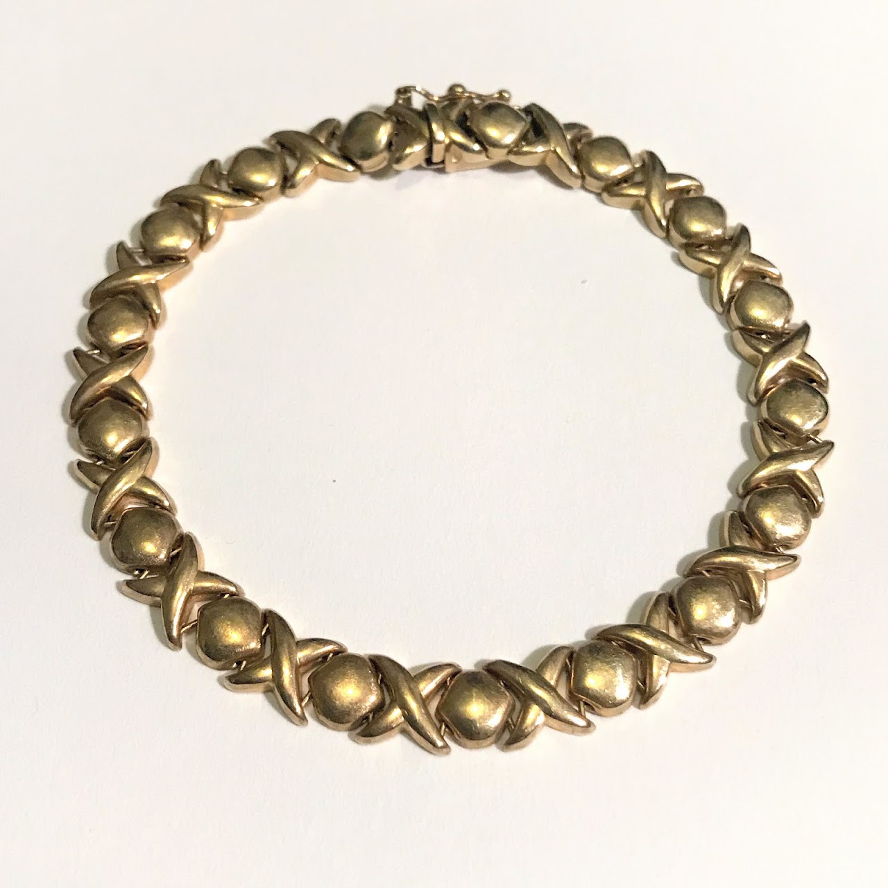 14K Gold XO Bracelet