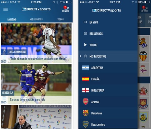 App de DirecTV Sports