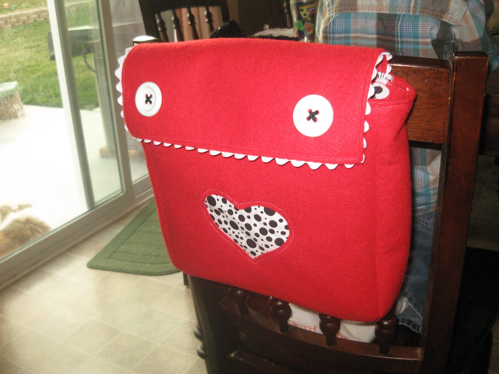 Shhh... Mom's Busy Crafting Valentine Chair Bags