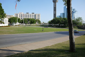 Elm Street at Dealey Plaza in Dallas, Texas