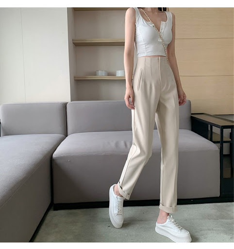 Title 2, Womens Casual Loose and Slim Fashion High Wais...