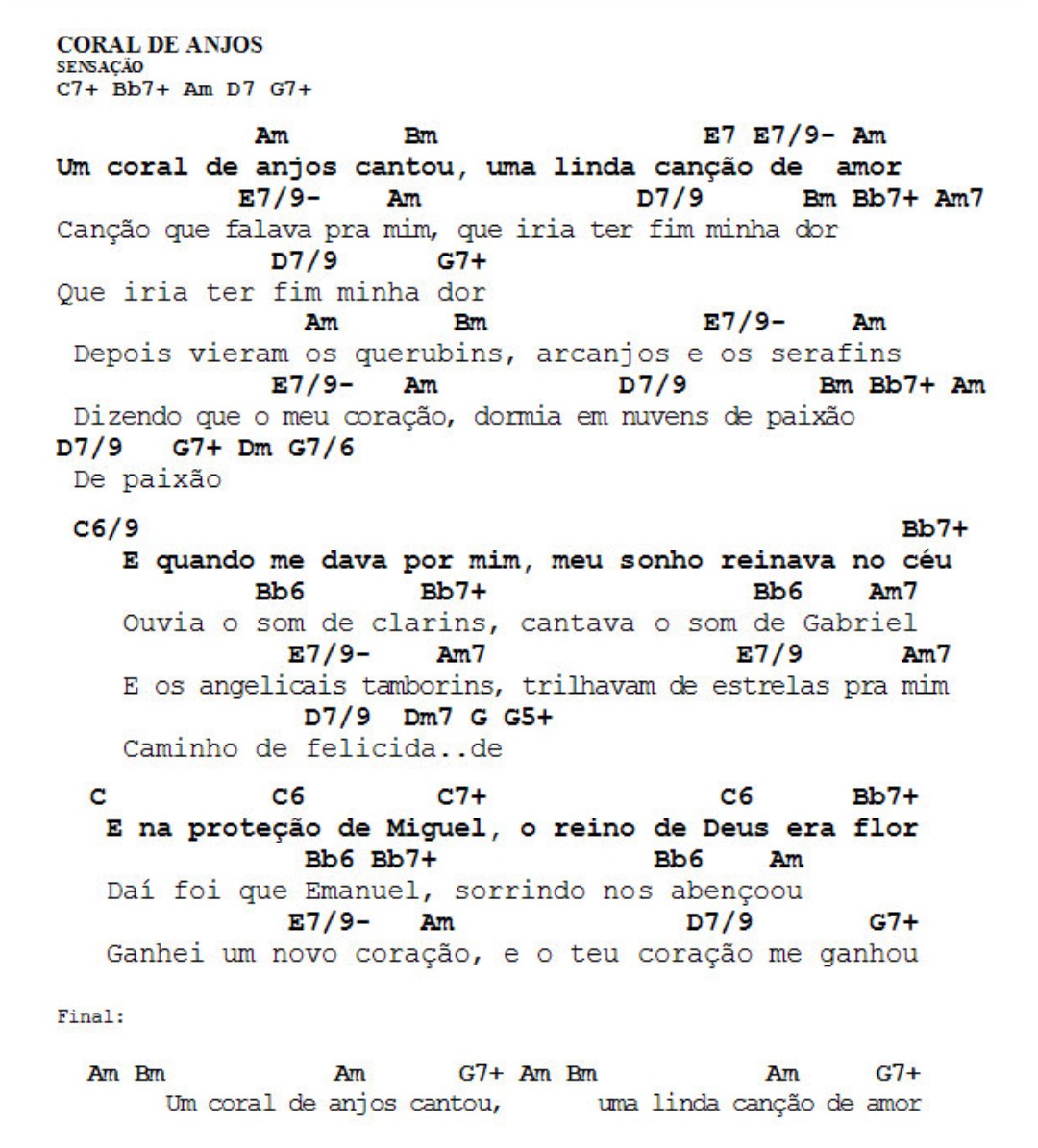 Cifra – Jogo Do Amor – Sem Compromisso – Cifras de Samba