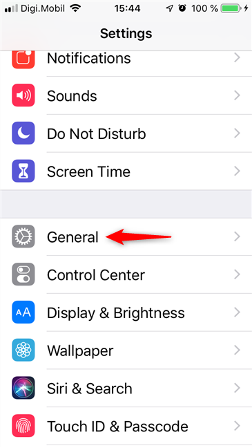 Ajustes generales para el iPhone