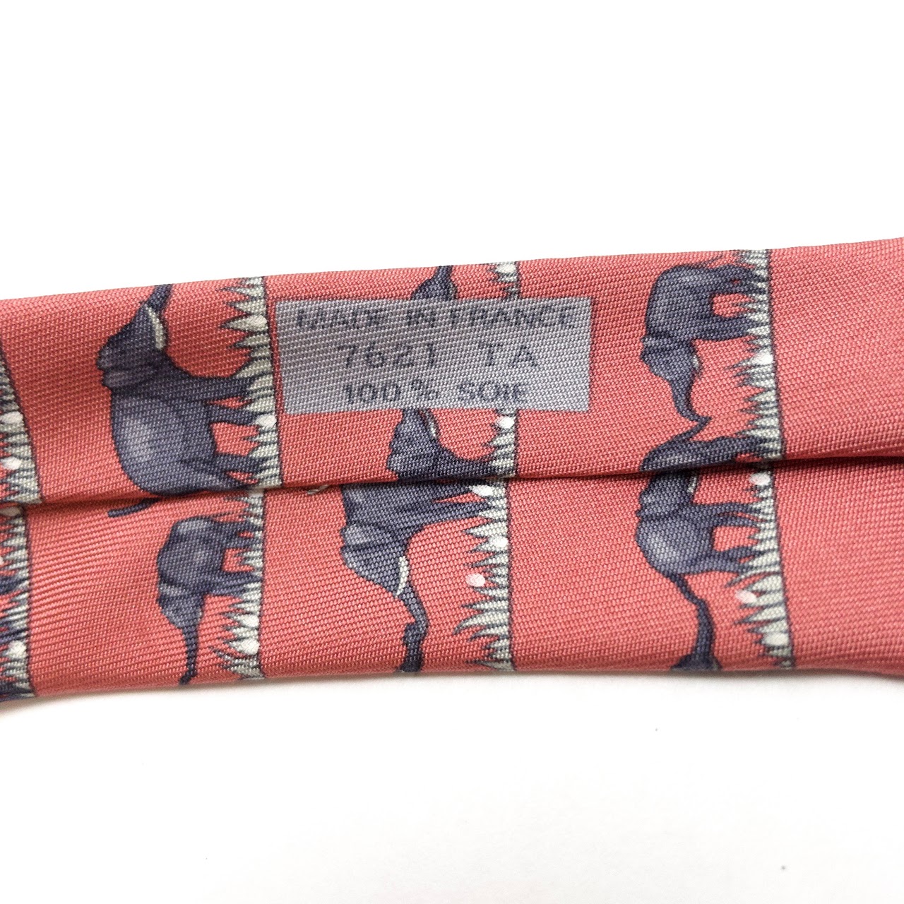 Hermès Silk Elephant Tie