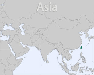 Taiwan location Taiwan location map