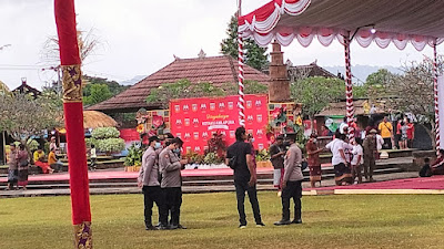 Polres Karangasem Gelar Pengamanan Kegiatan Rangkaian HUT Kota Amlapura Ke- 382