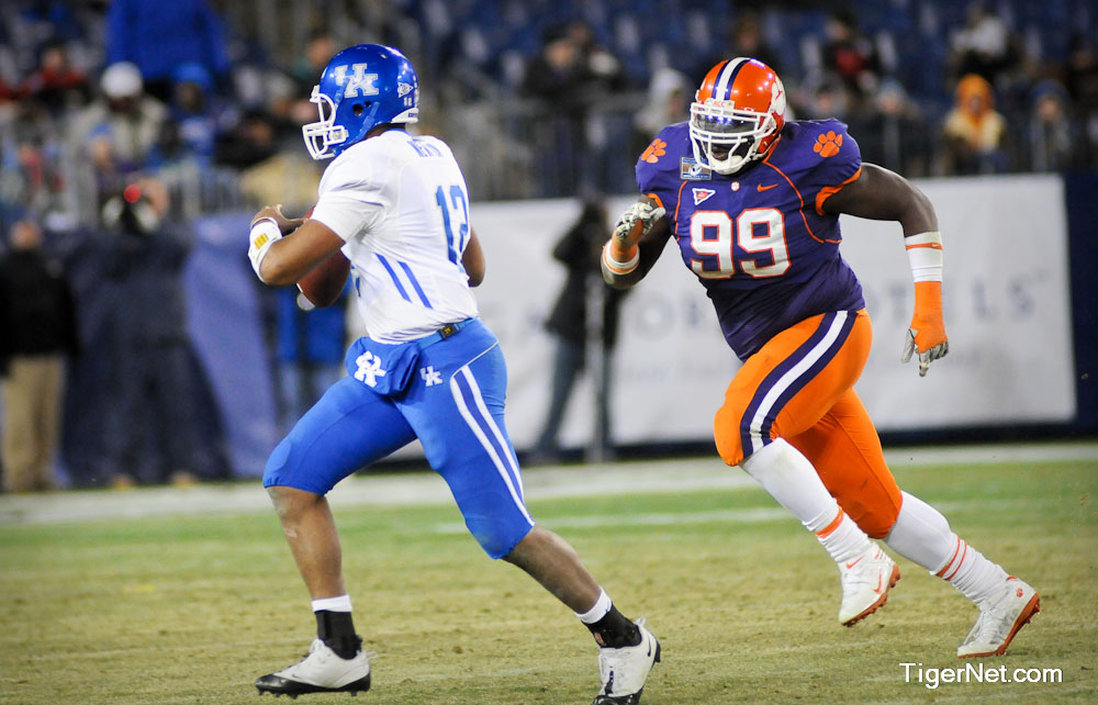 Clemson vs. Kentucky Music City Bowl Photos - 2009, Bowl Game, Football, Jarvis Jenkins, Kentucky