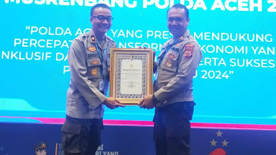 Polres Langsa Dapat Piagam Penghargaan Dari Kapolri 