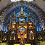 inside the notre dame in Montreal, Canada 