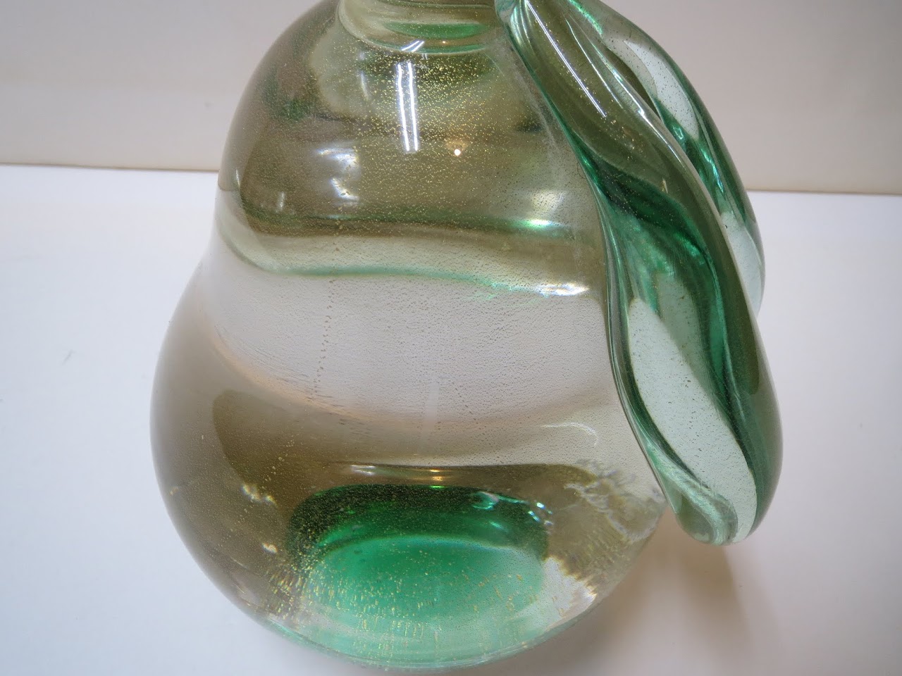 Seguso Murano Glass Pear