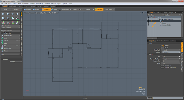 modo - การแปลงไฟล์จาก AutoCAD มาใช้งานใน modo Cad2modo04