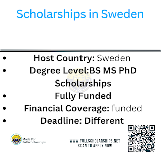 Scholarships in Sweden - Fully Funded Bachelors, Masters and PhD Scholarships in Sweden for 2025-2026 for International Students