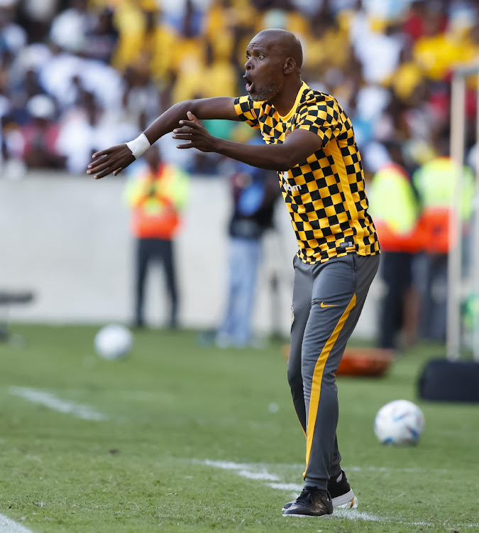 Arthur Zwane of Kaizer Chiefs FC during the DStv Premiership match between TS Galaxy and Kaizer Chiefs at Mbombela Stadium on February 05, 2023 in Nelspruit, South Africa.