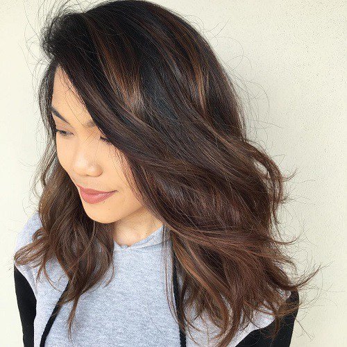 Highlights with brown hair for ladies - Fashionre