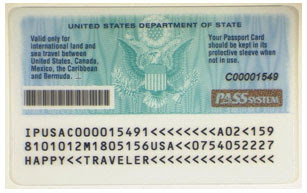 Passport number id card