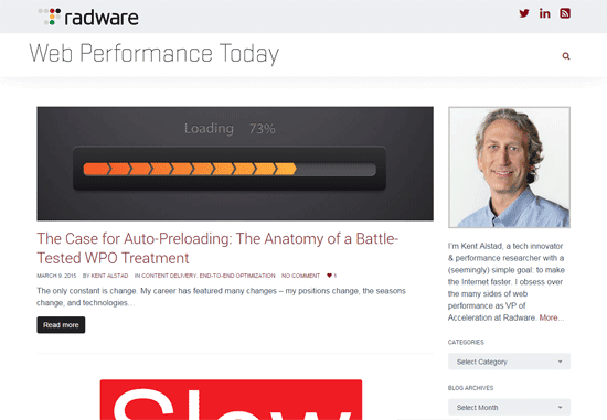 Web Performance Today blog