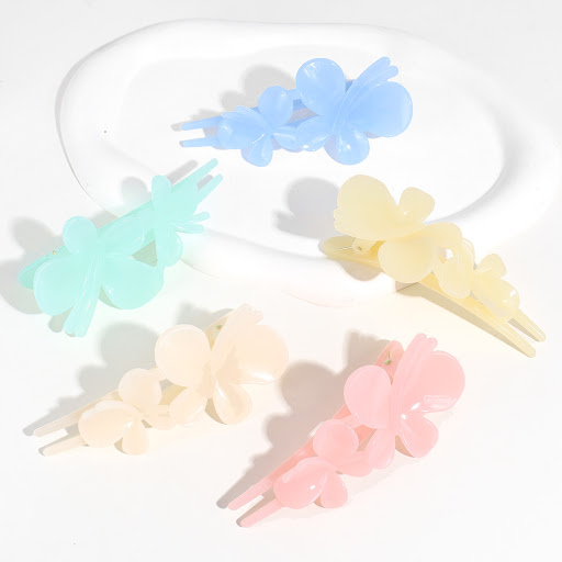 Title 4, Feel Butterfly Clip Matte Texture Hair Barrette...