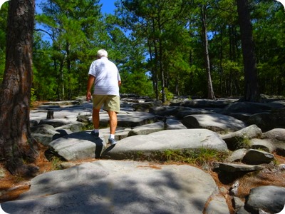 hiking Stone Mt.