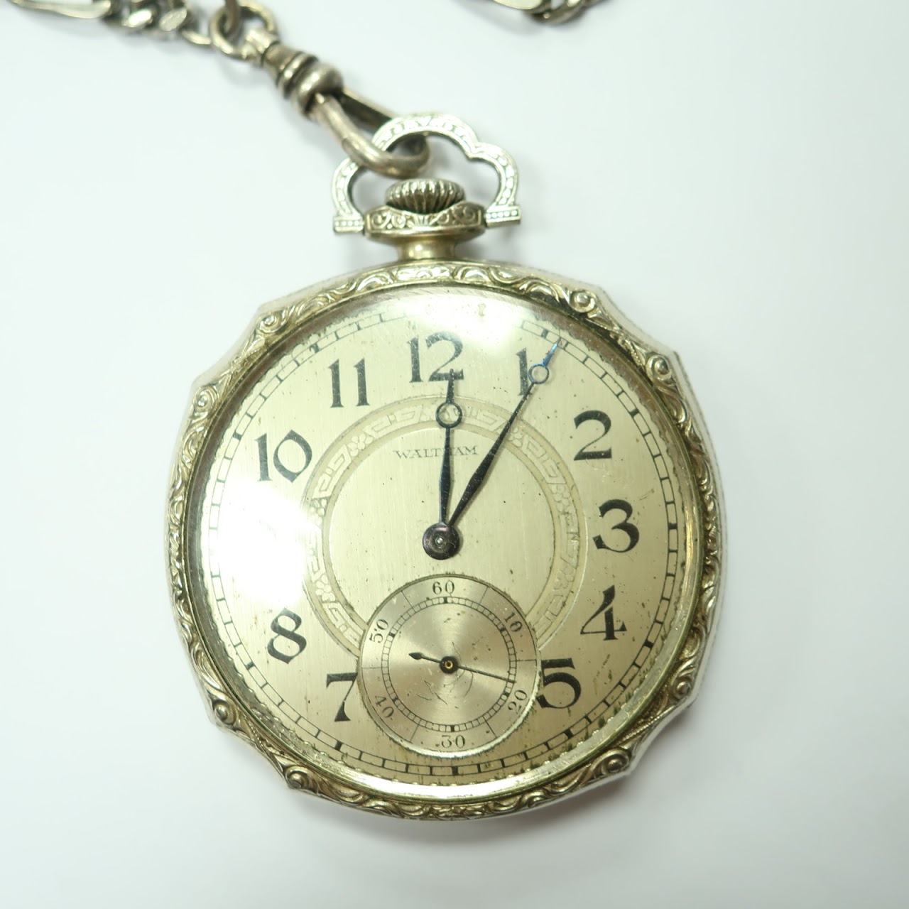 Waltham Sterling Silver Pocket Watch