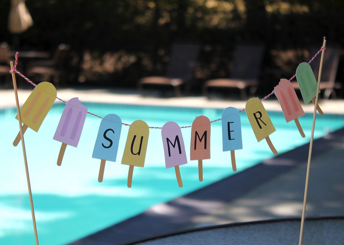 Summper popsicle banner