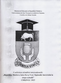 Materialele conferinţei ştiinţifice internaţionale: „Republica Moldova între Est şi Vest. Opţiunile tineretului la etapa actuală”, Chişinău, 2013, 327 p. ISBN 978-9975-76-099-7