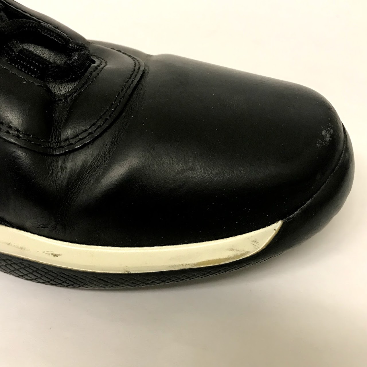 Prada Sport Black Leather Sneakers