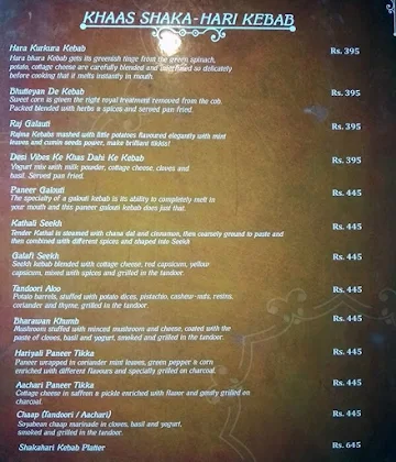 Desi Vibes menu 