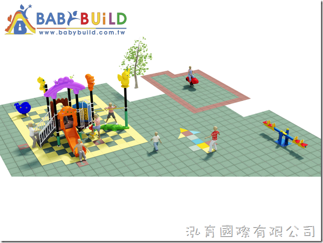 BabyBuild 森林動物主題遊戲樂園