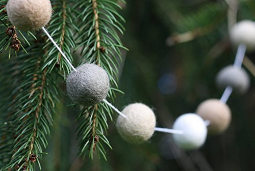 felted wool ball garland