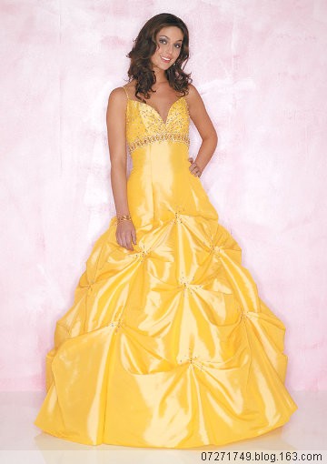 wedding dress yellow