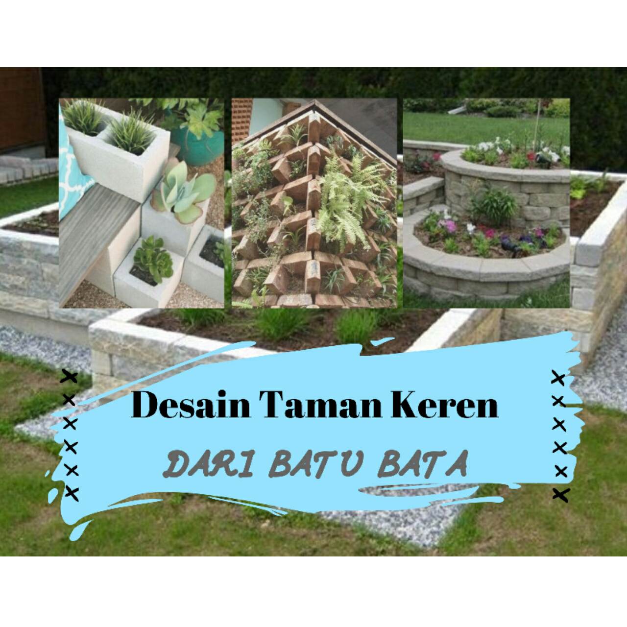 9 Desain Taman Keren Dari Batu Bata - Tips dan Trick