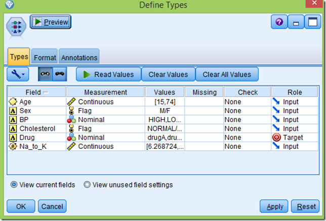 spss input node filter