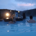 the Blue Lagoon mud-mask in Grindavík, Iceland 