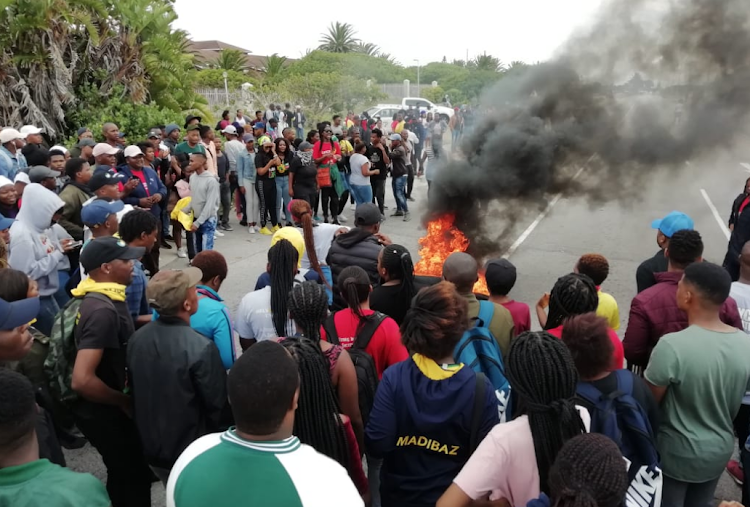 NMU protesting students