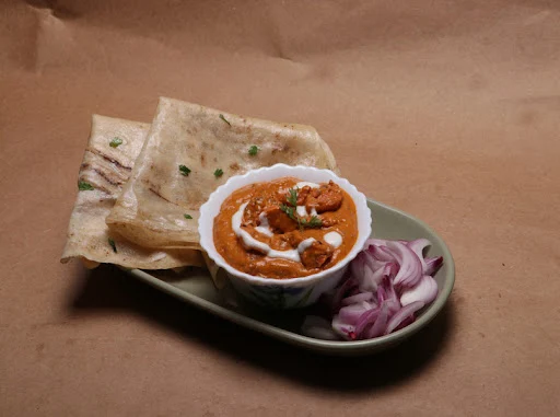 Chaap Makhani Gravy Combo (With Roti/Rice)