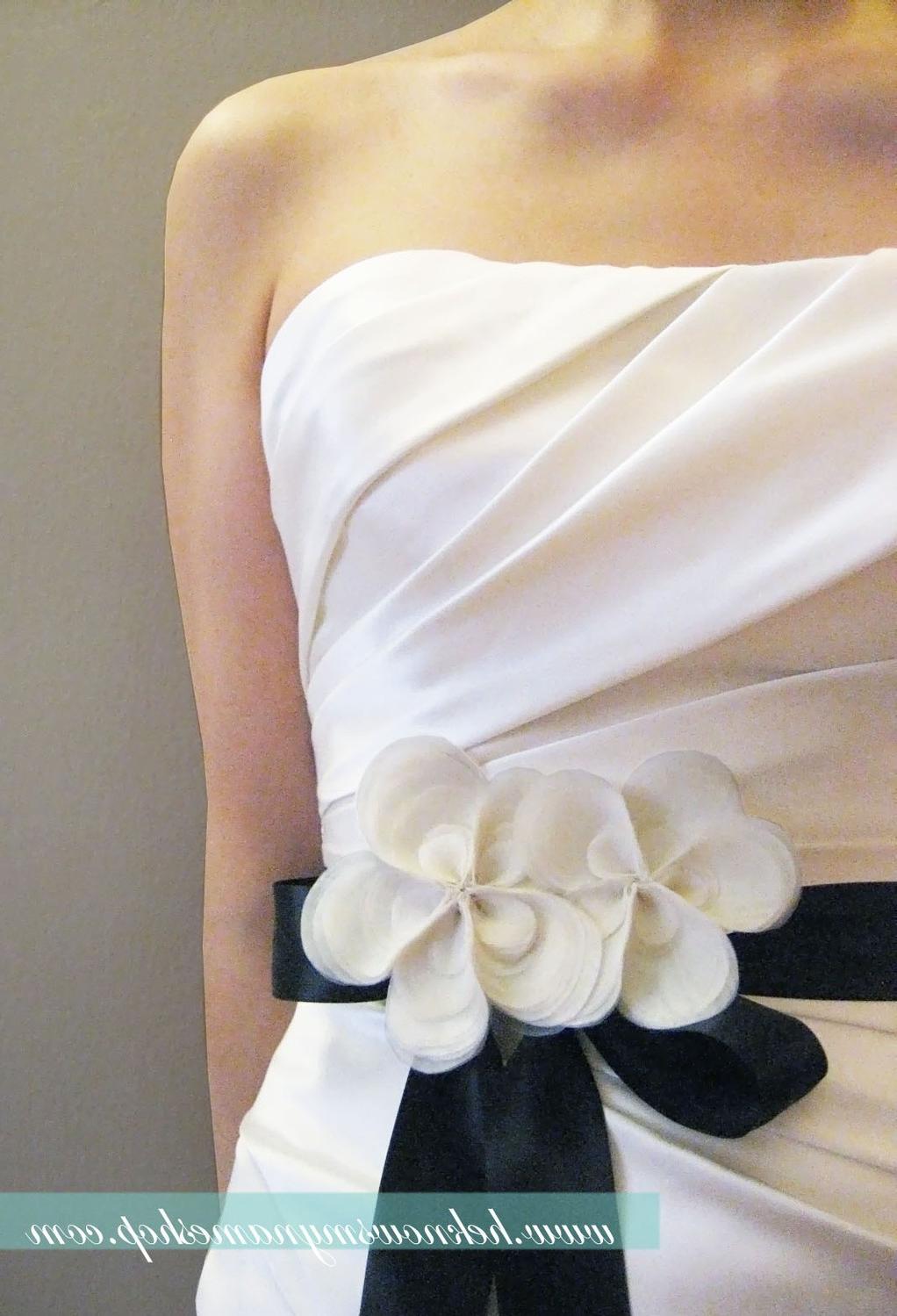 Organza Flower Bridal Sash